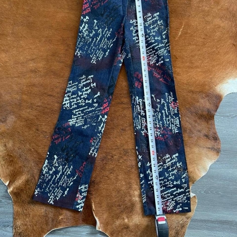 Vintage Necessary Objects Graffiti Script Pants S… - image 6